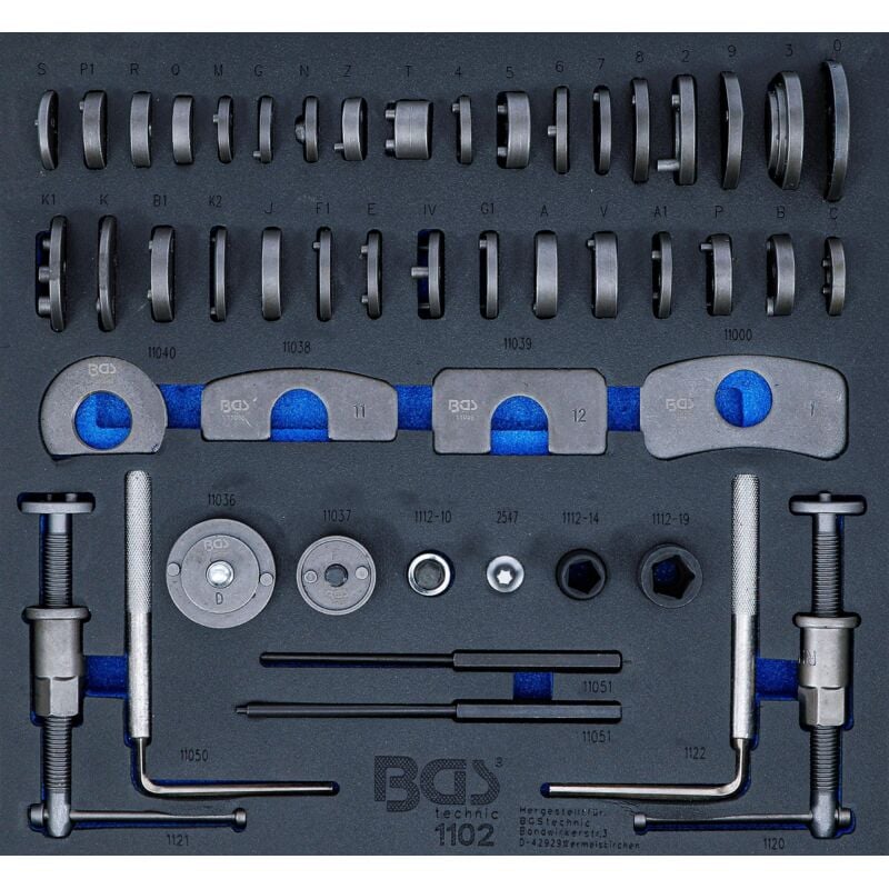 Bgs Technic - Insert de servante d'atelier 2/3: Jeu de repousse-pistons 50 pièces