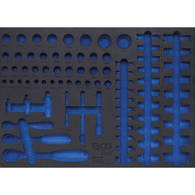 Bgs Technic - insert de servante d'atelier 3/3 vide pour art. 4015 bgs 4015-5