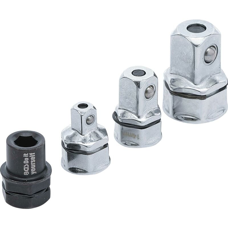 Jeu d'adaptateurs industriels pour clé polygonales à cliquet 4 pièces bgs diy 98210