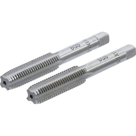 Bgs Technic – Jeu de 2 tarauds M11 x 1.5 mm – Acier à outils GCr15 – Taraud ébaucheur et finisseur pour finition précise