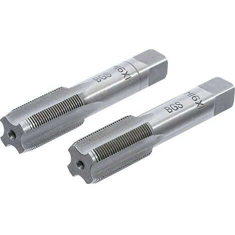 Bgs Technic – Jeu de 2 tarauds M16 x 1.00 mm – Acier à outils GCr15 – Taraud ébaucheur et finisseur – Pour filetage précis
