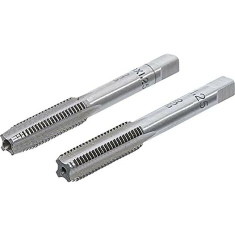 Bgs Technic – Jeu de 2 tarauds M9 x 1.25 mm – Acier à outils GCr15 – Taraud ébaucheur et finisseur pour travail de précision