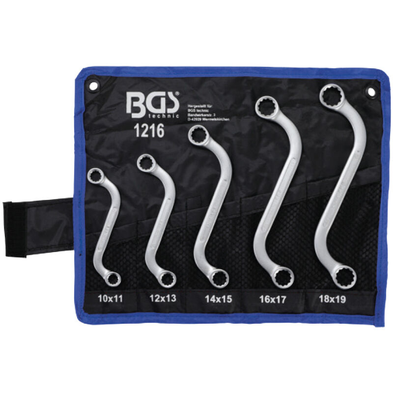 Jeu de 5 clés à oeil double en S