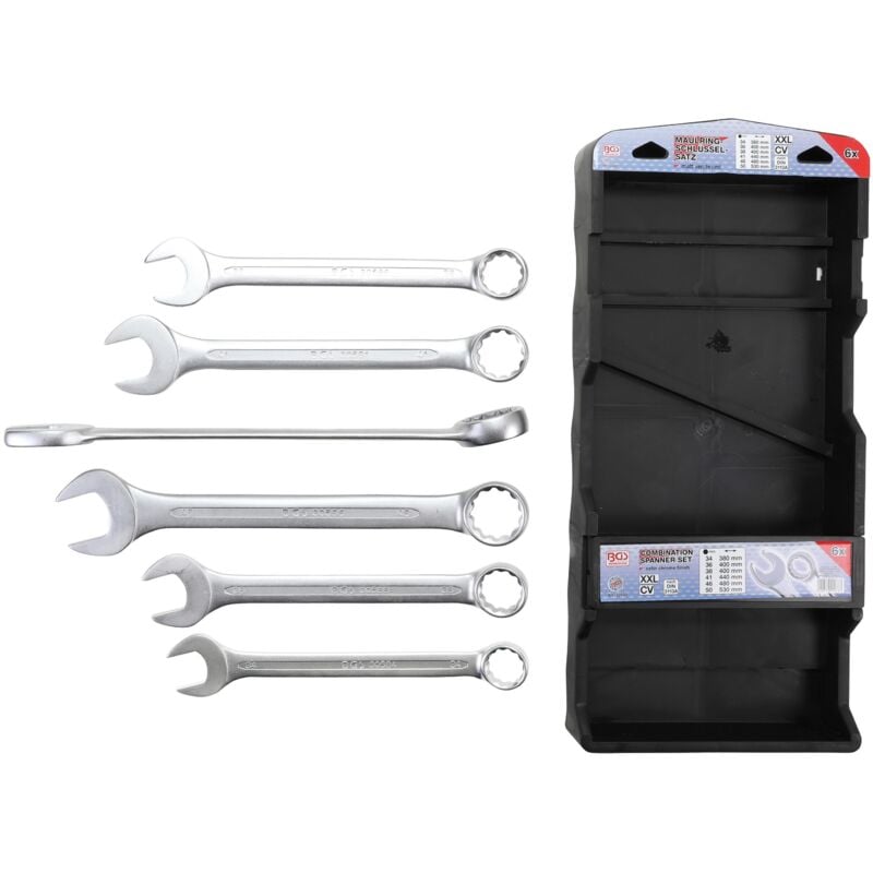 Bgs Technic - Jeu de clés mixtes extra longues tailles 34 - 50 mm 6 pièces