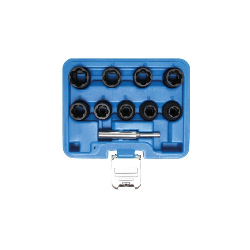 Bgs Technic - Coffret de douilles spiralées extracteur de vis - 12,5 mm - 10 pcs - 5266