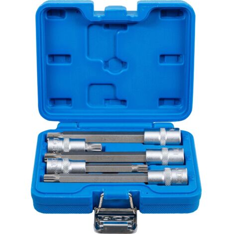 Bgs Technic – Jeu de douilles XZN 9-10-12-14 mm – Coffret 5 pièces en acier chrome-vanadium – Longueur 55-140 mm – Prise en main optimisée