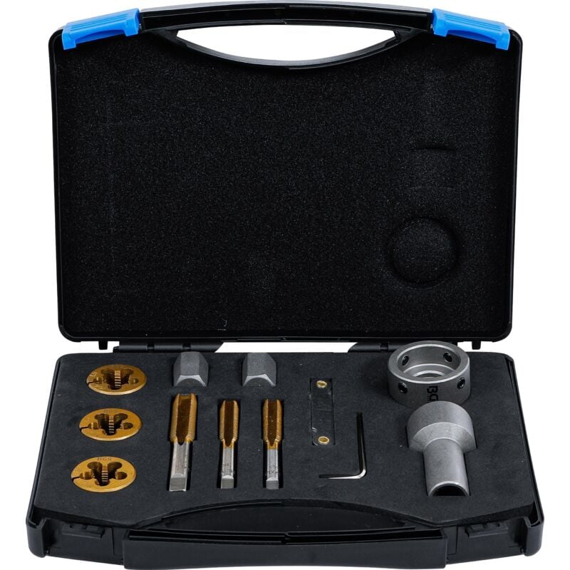 Bgs Technic - Jeu de forets et filières pour écrous et boulons de roues 12 pièces