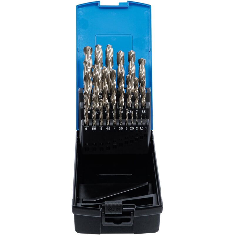 Jeu de forets hélicoïdaux HSS 1 - 13 mm 25 pièces