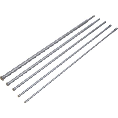 Bgs Technic – Jeu de forets trépan SDS 8-20 mm 5 pièces – Pour béton armé – Tige SDS pour perçage rapide – Longueur 600 mm
