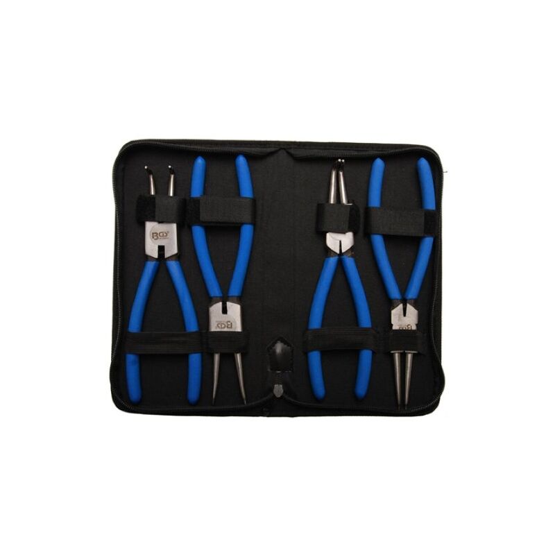 Bgs Technic - jeu de pinces snap, 225 mm, 4 pièces