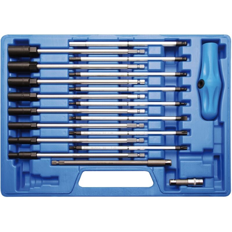 Jeu de tournevis poignée spéciale t 19 pièces