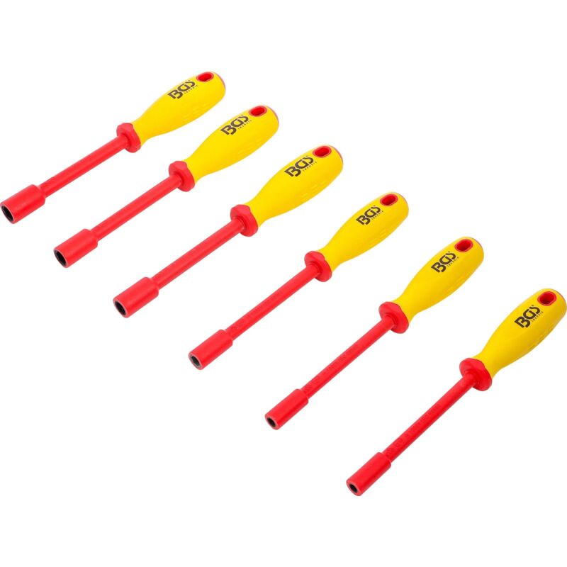 Bgs Technic - Jeu de tournevis vde à douilles six pans 5,5 - 12 mm 6 pièces