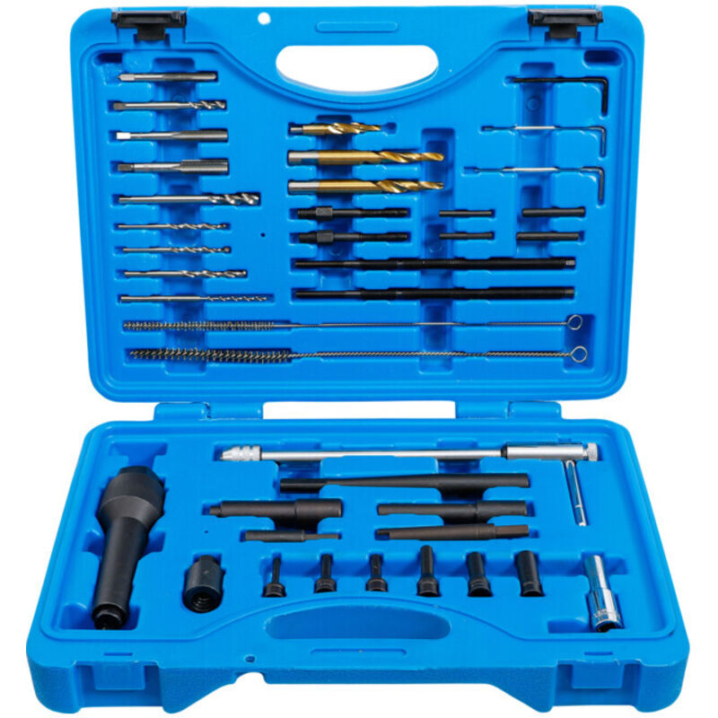 Jeu d'extraction de bougies de préchauffage et de réparation de filetages M8, M10 41 pièces