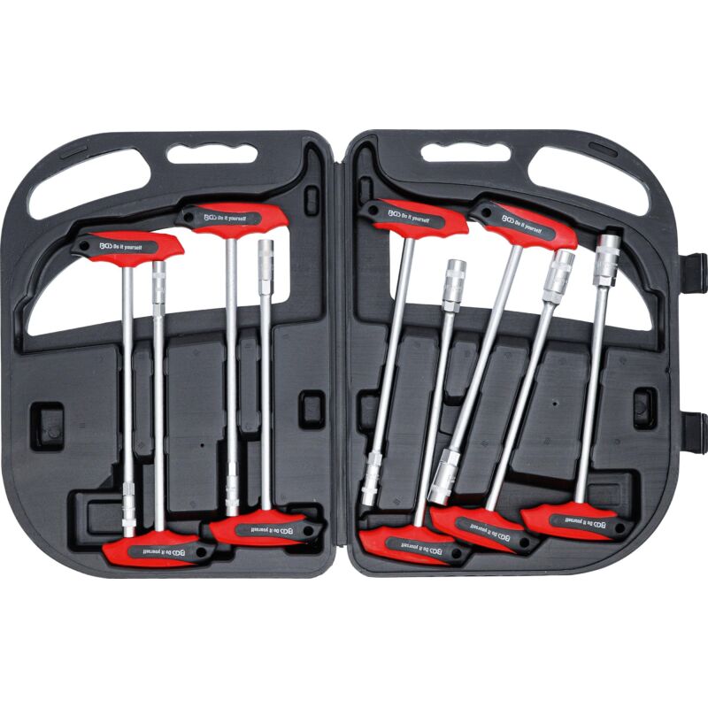 

Juego de llaves de vaso con empuñadura en T | 6 - 14 mm | 9 piezas - Bgs Technic