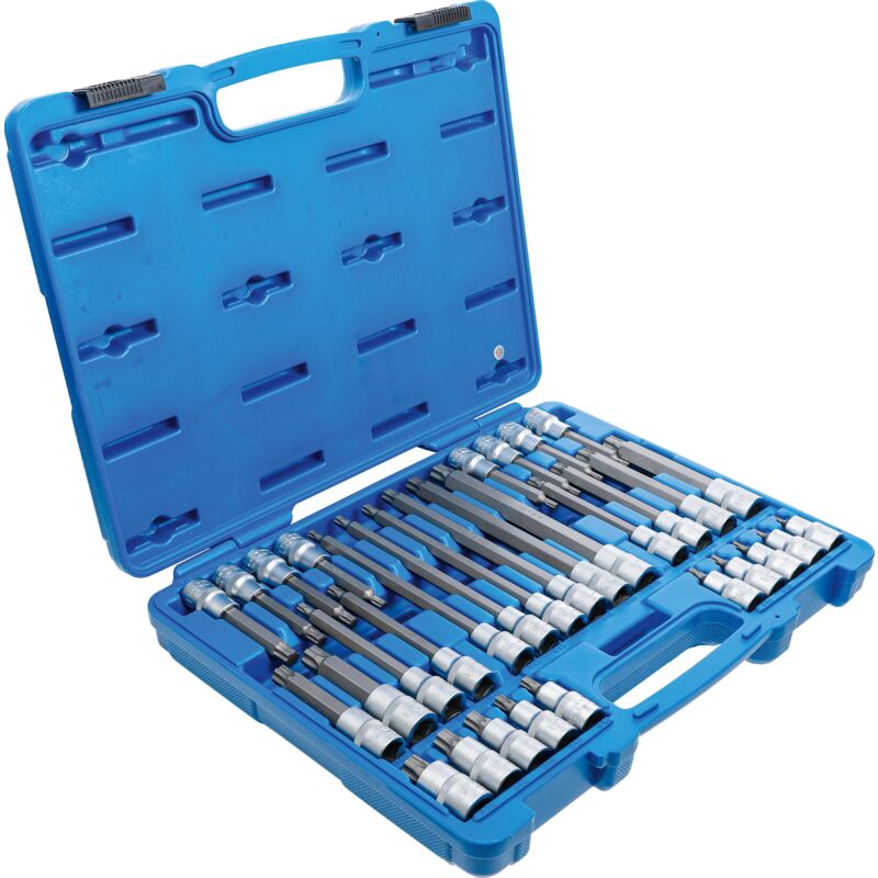 

Juego de puntas de vaso | entrada 12,5 mm (1/2') | perfil en TP (para Torx Plus) TP20 - TP70 | 32 piezas - Bgs Technic