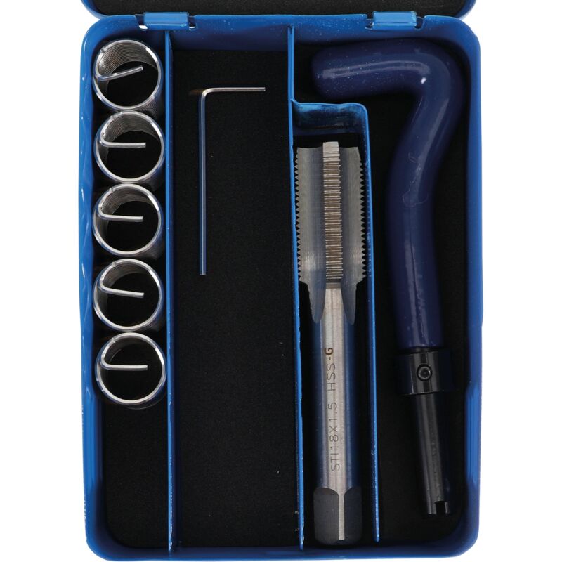 Juego de reparación de roscas M18 x 1,5 mm 7 piezas