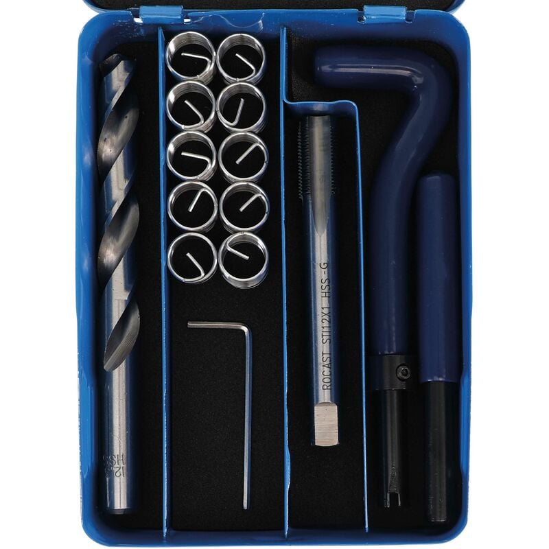 Kit De Réparation De Filets M12 X 1,0 14 Pièces Bgs 9437