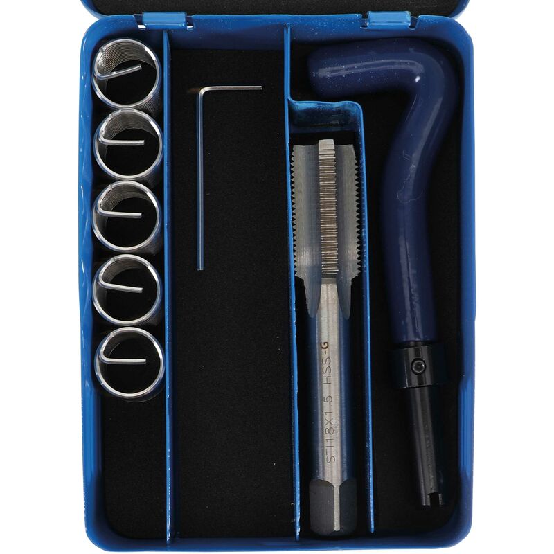 Bgs Technic - kit de réparation de filets M18 x 1,5 7 pièces bgs 9433