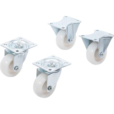 BGS TECHNIC Laufrollen-Set, Ø 40 mm, 4 Stück