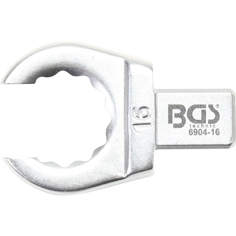 

Llave de anillo insertable | abierta | 16 mm | Sujeción 9 x 12 mm - Bgs Technic