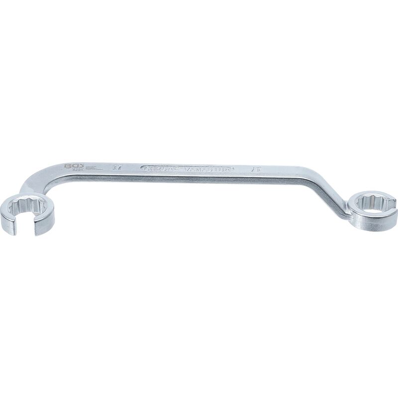 Bgs Technic - Llave doble, abierta para los tubos de inyectores diésel 17 mm