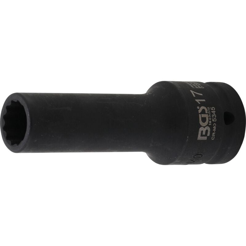 

Bgs Technic - Llaves de vaso impacto 12 caras, largo | entrada 20 mm (3/4') | 17 mm