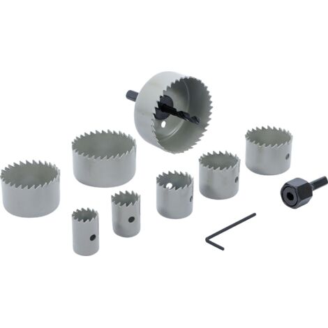 BGS TECHNIC Lochsägen-Satz, 19...64 mm, 11-teilig