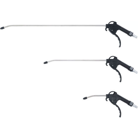 Bgs Technic – Lot de 3 soufflettes 110/300/500 mm – Raccords Euro inclus – Tuyauterie métallique pour décharge – Pour chantiers humides