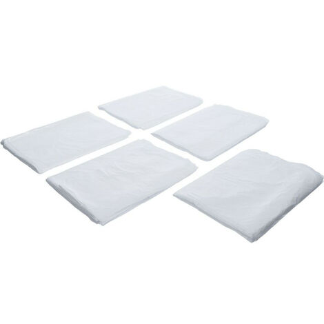 Bgs Technic – Lot de 5 films de protection 20m² – Bâche légère transparente 6 micromètres – Pour rénovation intérieure et extérieure – Surface totale 100m²
