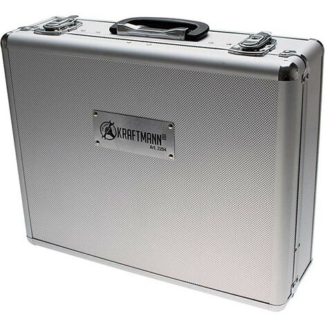 Bgs Technic – Mallette de rangement aluminium 42x34x13cm – Capacité 129 outils – Fermetures sécurisées – Légère et robuste pour professionnels