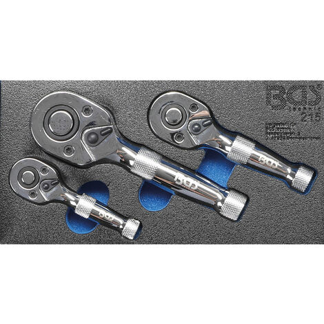 Teleskop-Ratschen-Set 3-tlg 1//2/" 3//8/" 1//4/" Zoll feinverzahnt Knarre Ratsche Satz
