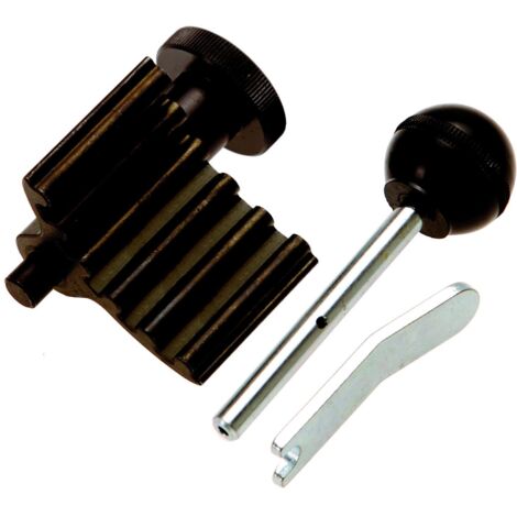 Bgs Technic – Outil de calage distribution pour moteurs Volkswagen 1,2 à 1,9 L TDI – Kit 3 pièces avec pige et plaques de blocage – Pour poulie de vilebrequin ronde