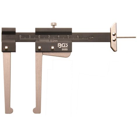 Bgs Technic – Pied à coulisse pour mesure disque de frein – Amplitude de mesure 60 mm – Aluminium léger – Précision pour sécurité freinage