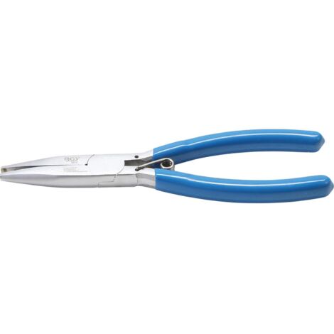 Bgs Technic – Pince de serrage à ressort pour agrafes nez de cochon – Finition chromée – Prise en main ergonomique – Outil pour sellerie automobile