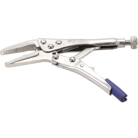 Bgs Technic – Pince étau à bec long 125 mm – Acier spécial – Rivetée six fois pour durabilité – Prise ferme et précise des objets
