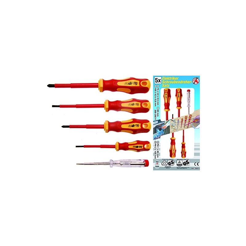 Bgs Technic - pro+ jeu de 5 tournevis vde pour électriciens
