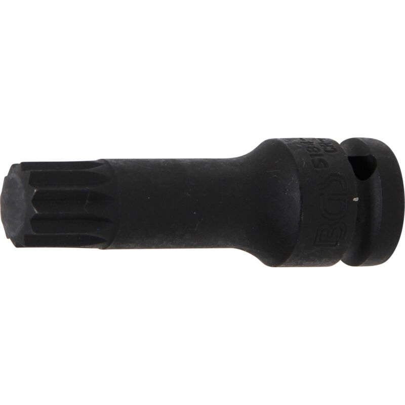 Bgs Technic - Punta de vaso de impacto longitud 78 mm entrada 12,5 mm (1/2') dentado múltiple interior (para xzn) M18
