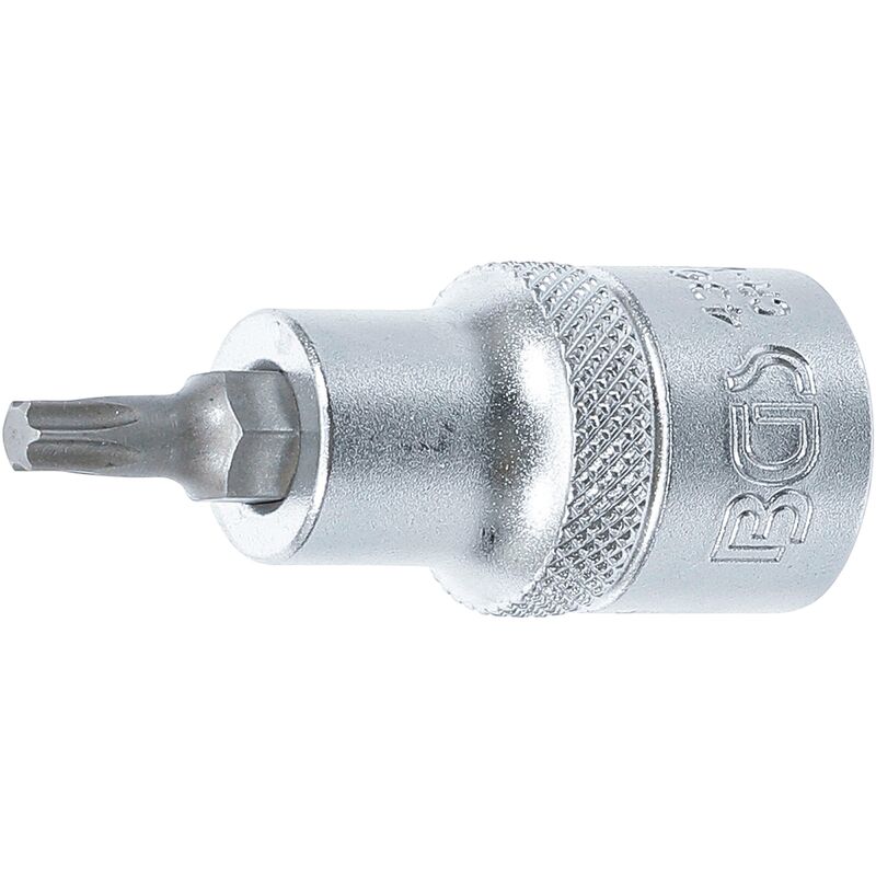 

Punta de vaso | entrada 12,5 mm (1/2') | perfil en T (para Torx) T27 - Bgs Technic