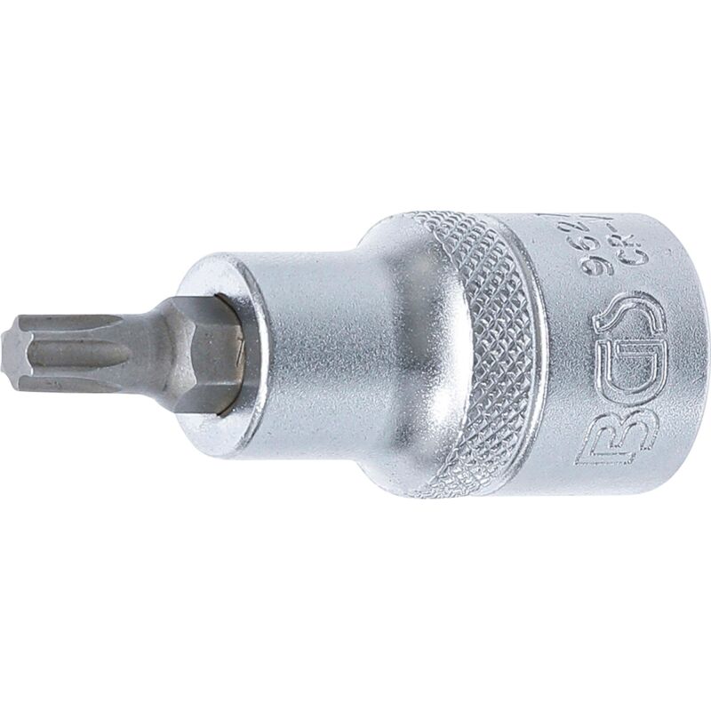 

Punta de vaso | Longitud 55 mm | entrada 12,5 mm (1/2') | perfil en T (para Torx) T35 - Bgs Technic