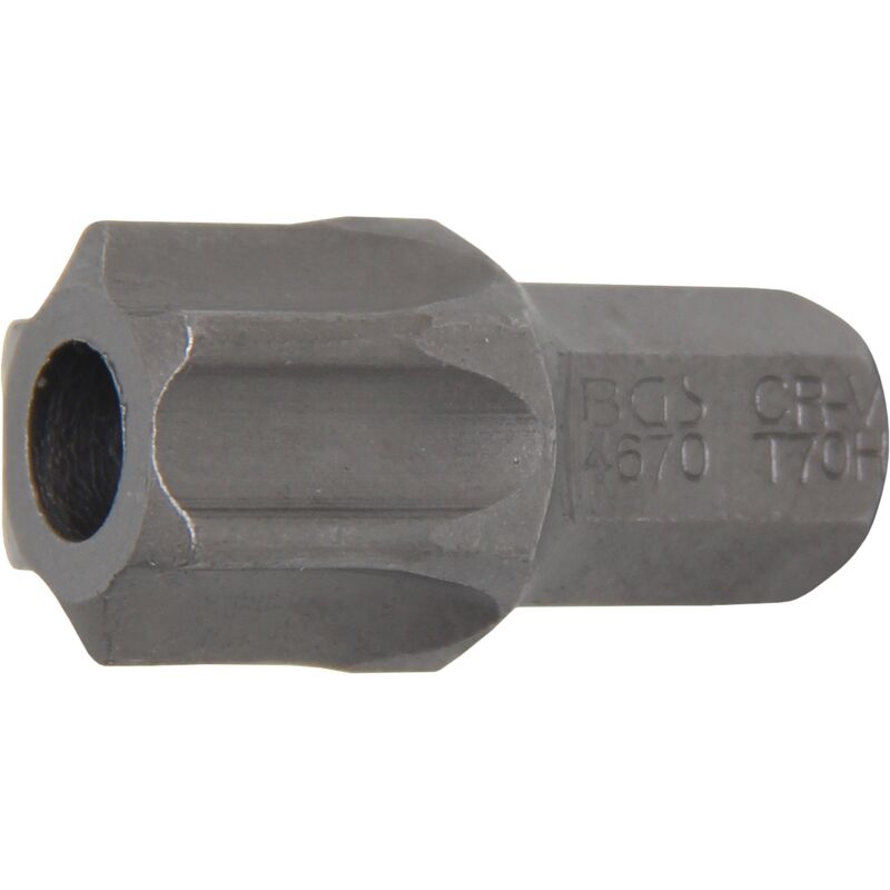 

Punta | entrada 10 mm (3/8') | perfil en T (para Torx) con perforación T70 - Bgs Technic