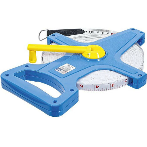 Bgs Technic – Ruban à mesurer 50 mètres – Largeur 13 mm – Graduation cm et pouces – Résistant aux intempéries pour extérieur