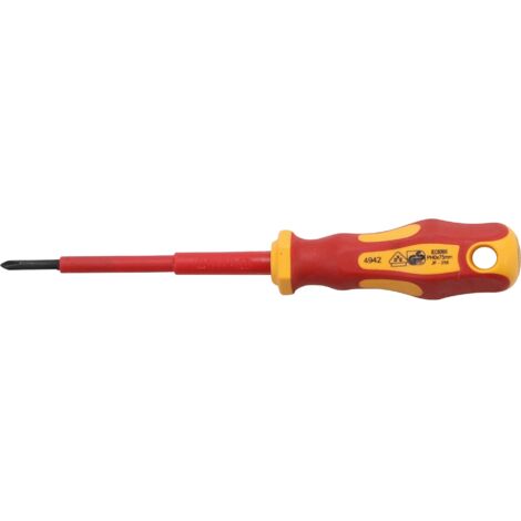 BGS Tournevis spécial VDE cruciforme PH0 longueur de la lame 75 mm