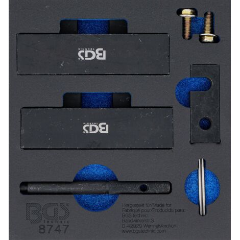 BGS Werkstattwageneinlage 1/6: Motor-Einstellwerkzeug-Satz für BMW M42 / M50 - 8747