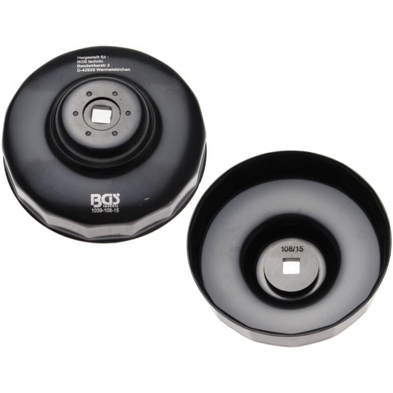 Chiave per filtro dell'olio 15 lati ø 108 mm per