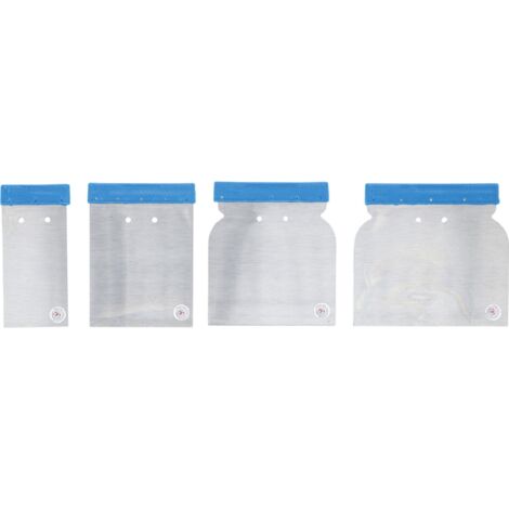 BGS1636 SERIE DI 4 PZ SPATOLE LAMA FLESSIBILE IN ACCIAIO