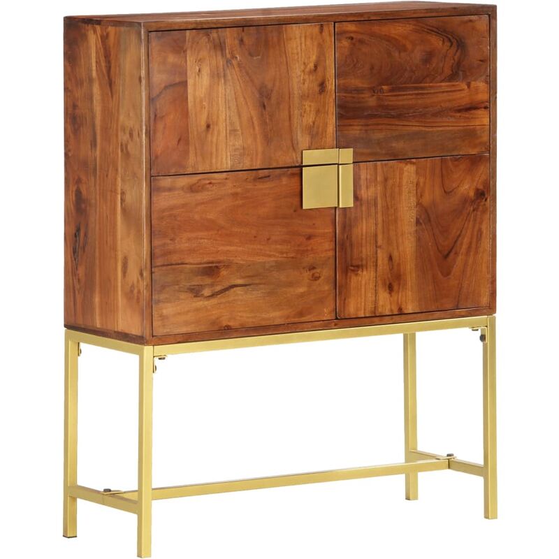 

Rogal Home&Deco Aparador de madera maciza de acacia 80x30x100 cm