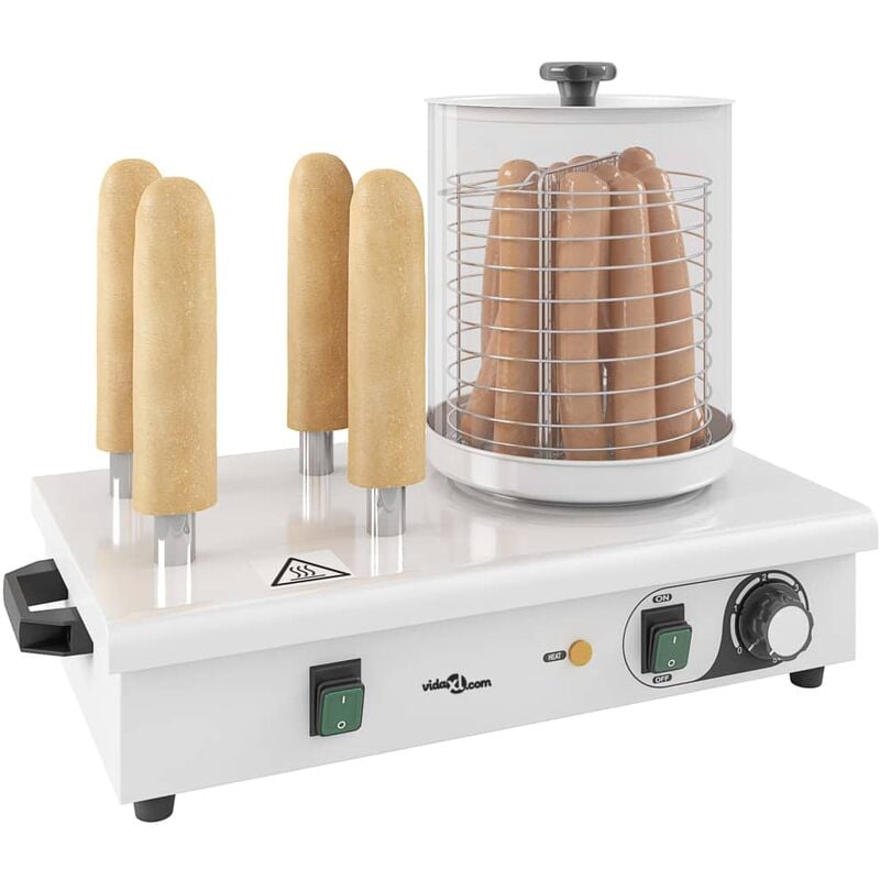 

Calentador perritos calientes 4 varillas acero inoxidable 550 W
