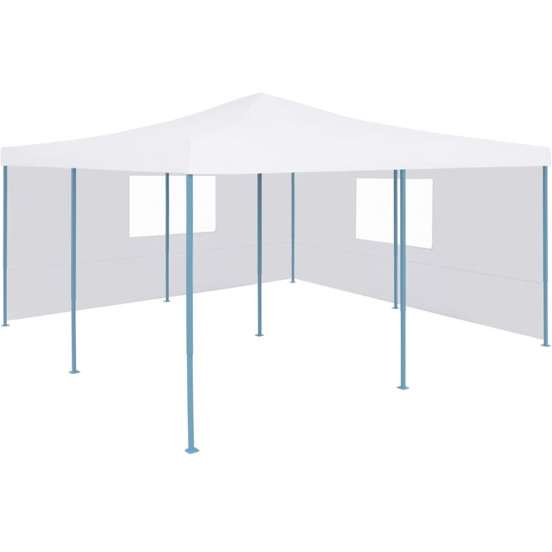 

Rogal Home&Deco Cenador plegable con 2 paredes blanco 5x5 m