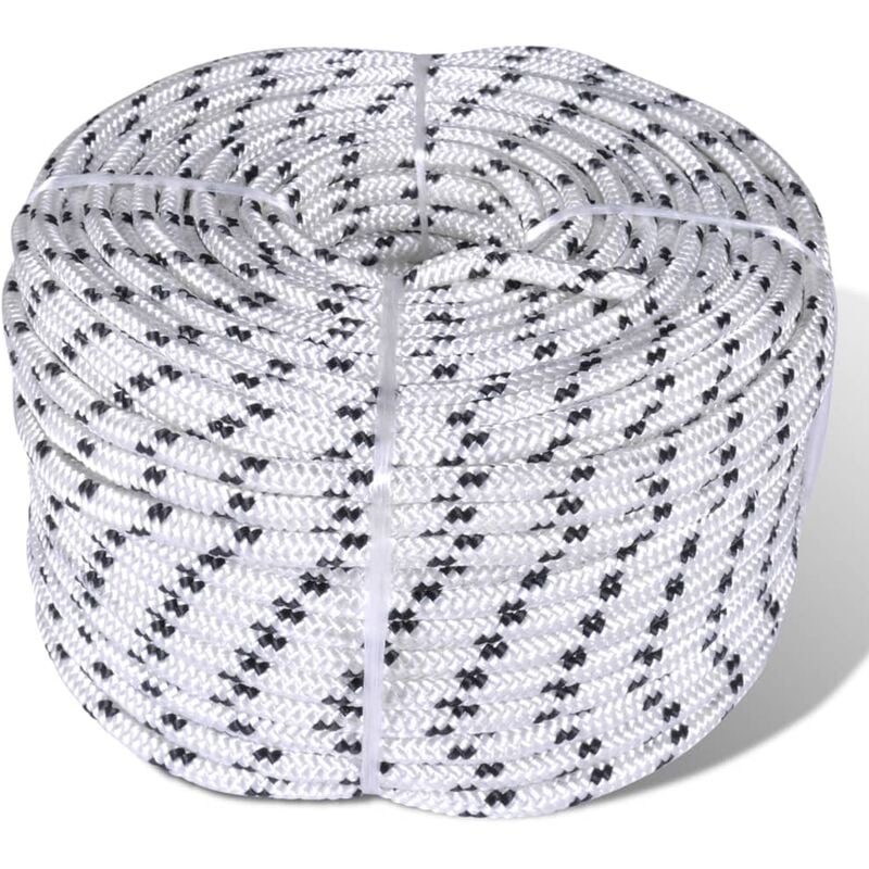 

Cuerda trenzada poliéster 12 mm 250 mm blanco