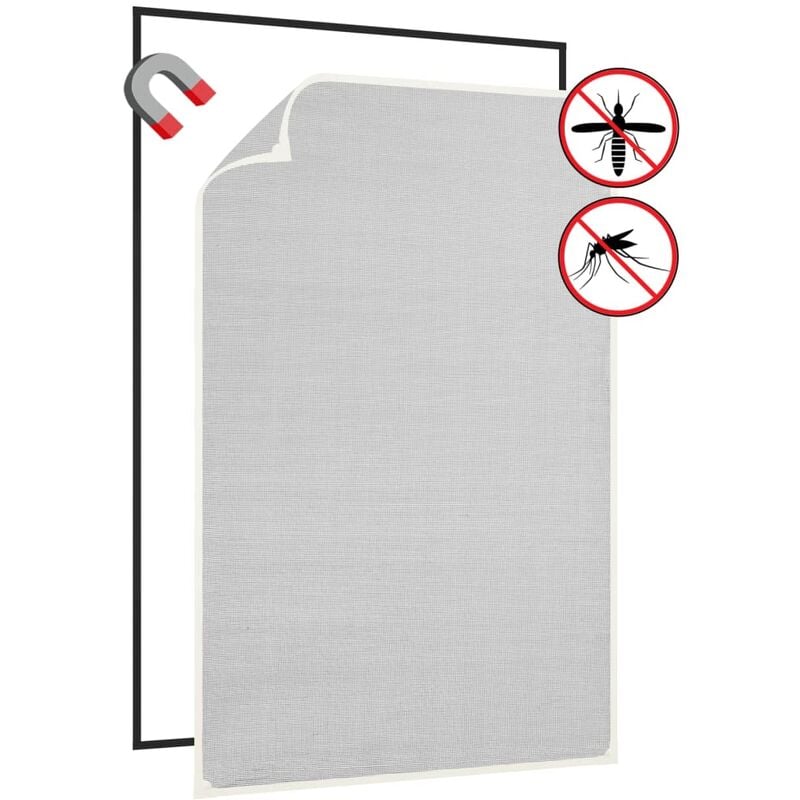 

Mosquitera magnética para ventana blanco fibra vidrio 80x120 cm